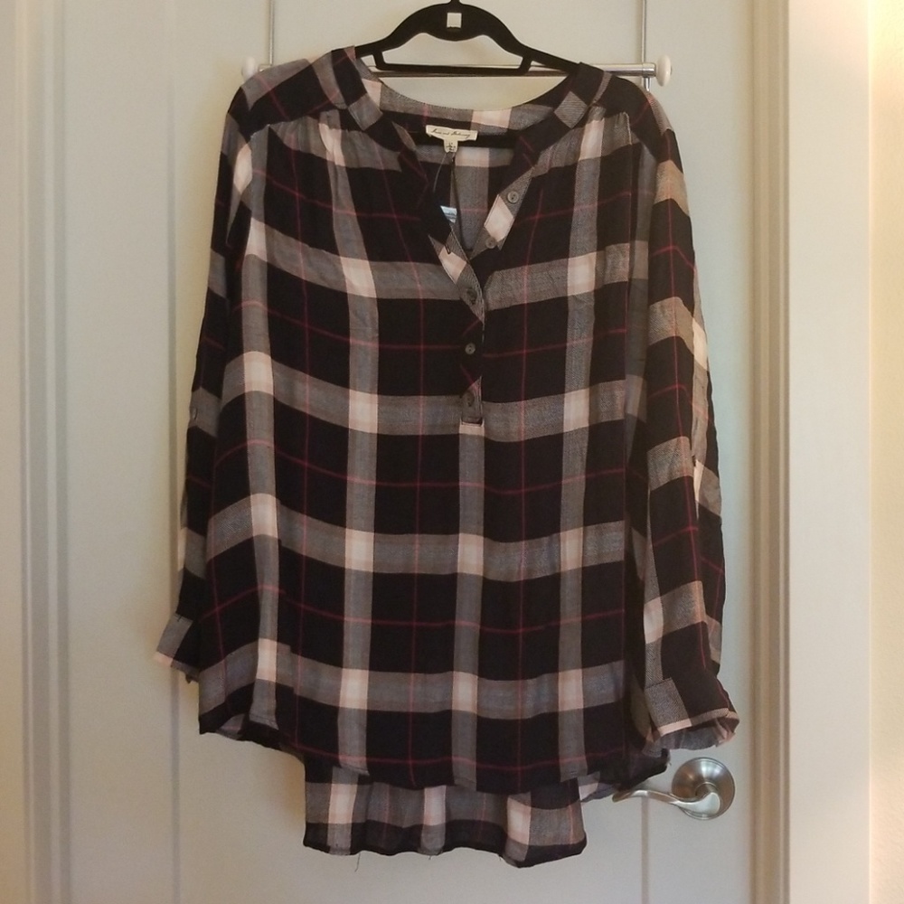 Cute plaid tunic